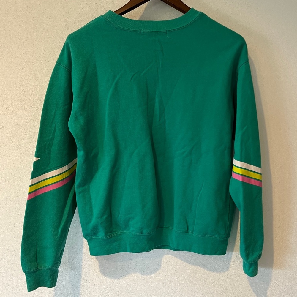 Wound Up Kindness is Universal Star Elbow Graphic Crew Neck Sweatshirt - Picture 7 of 7